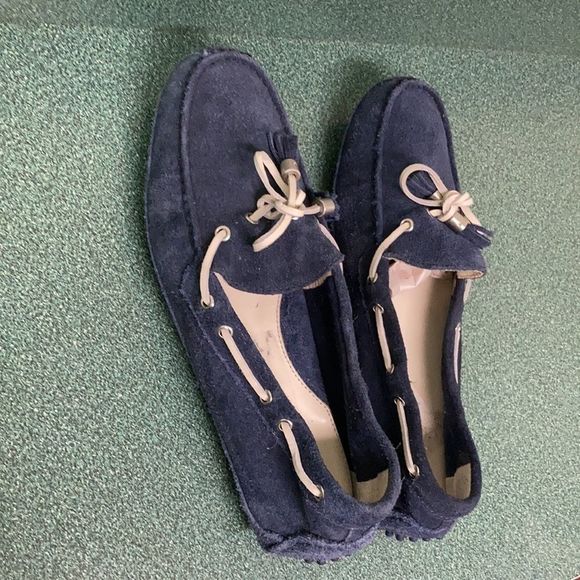 Cole Haan Blue Suede Leather Driving Moccasin - Picture 16 of 16